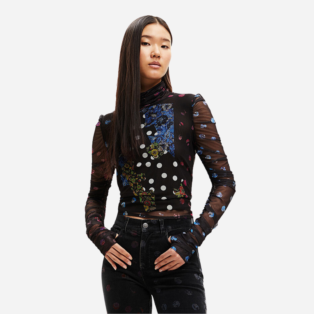 Blusa Dama Desigual Black