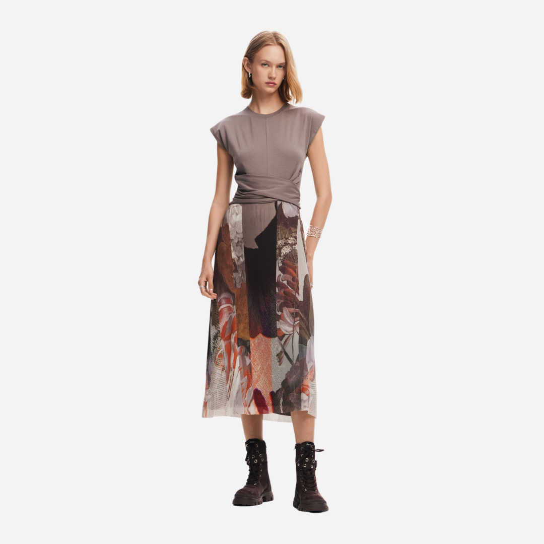 Vestido Dama Desigual Gris