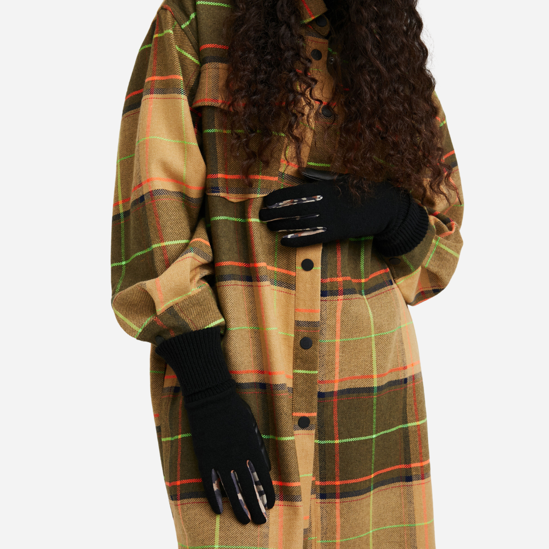 Guante Dama Desigual Negro