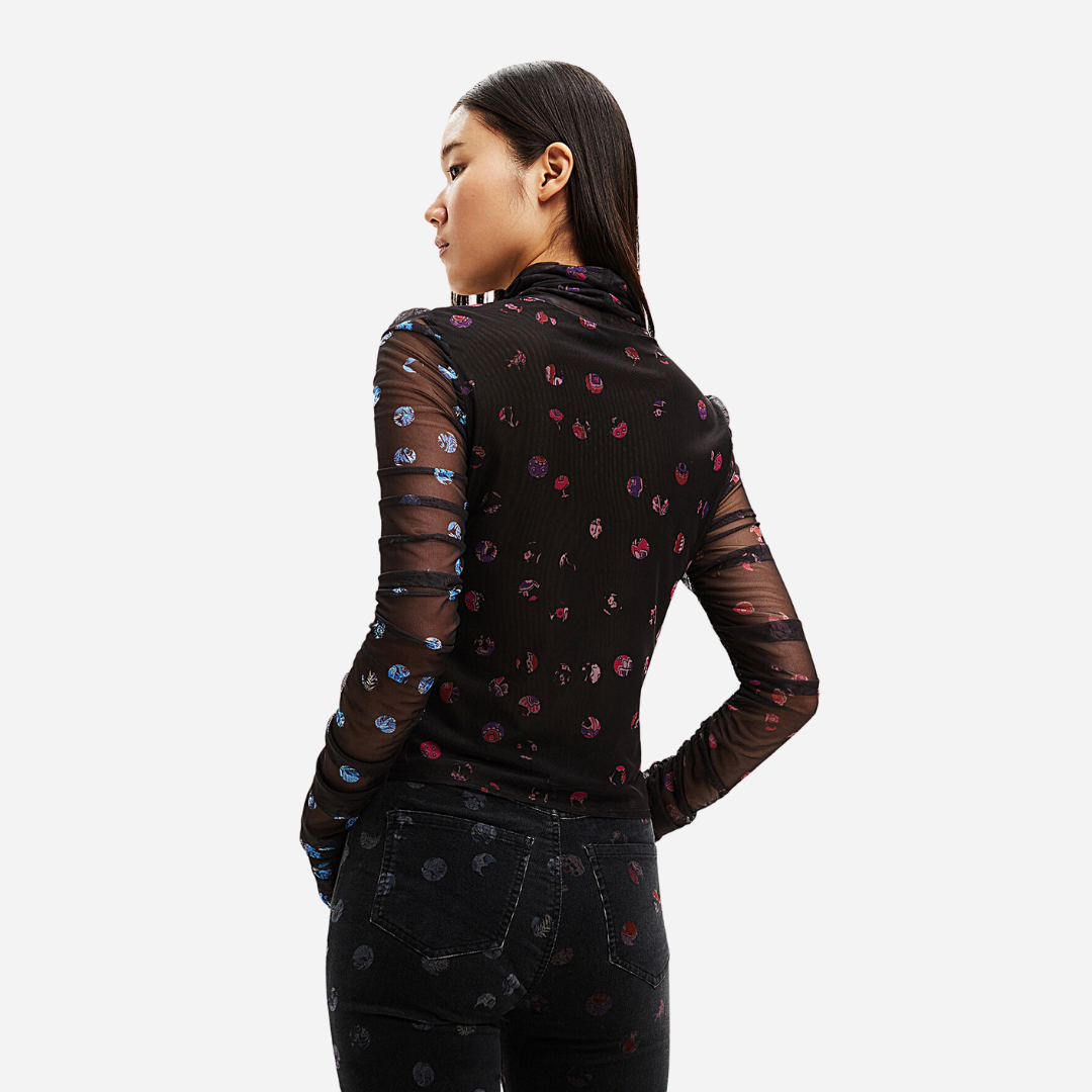 Blusa Dama Desigual Black