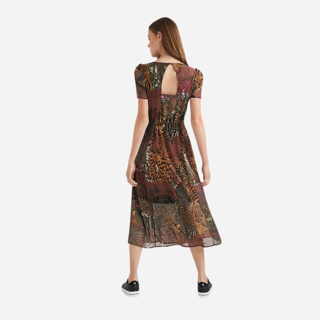 Vestido Dama Desigual Verde