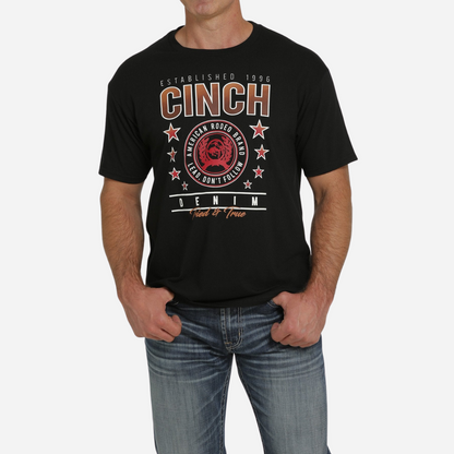 Playera Caballero Cinch Vaquera Black