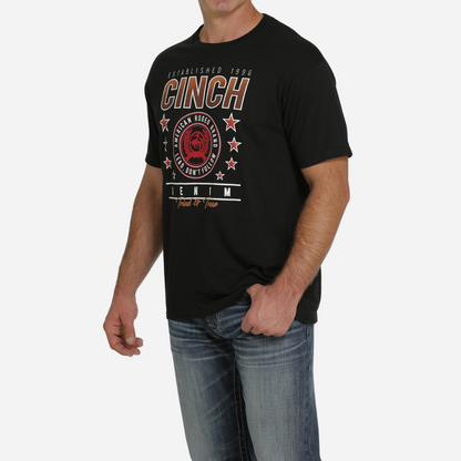 Playera Caballero Cinch Vaquera Black