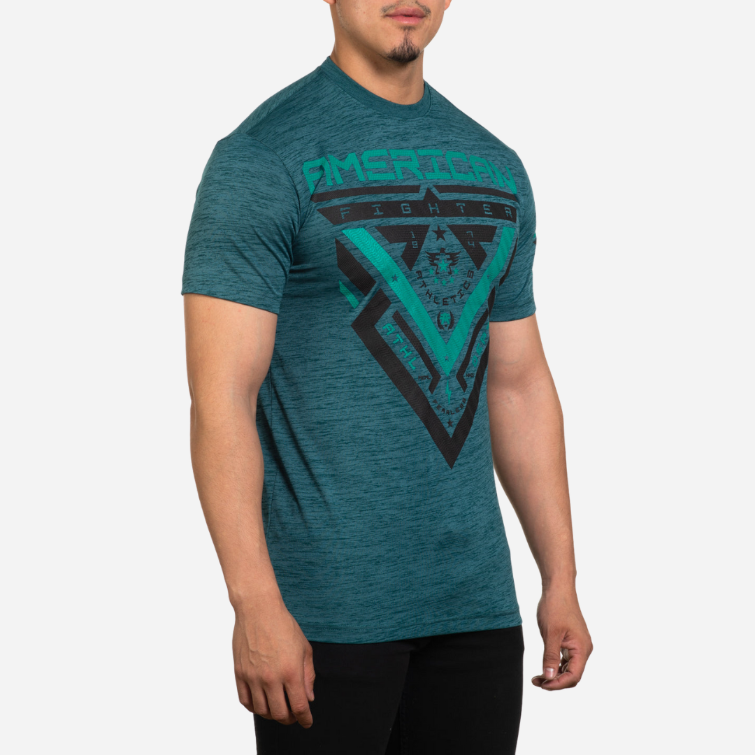 Playera Caballero American Fighter Deep Teal