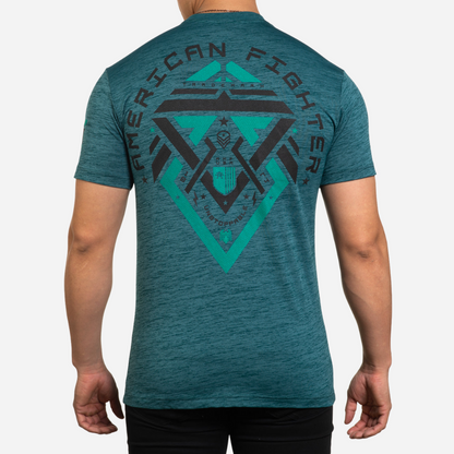 Playera Caballero American Fighter Deep Teal