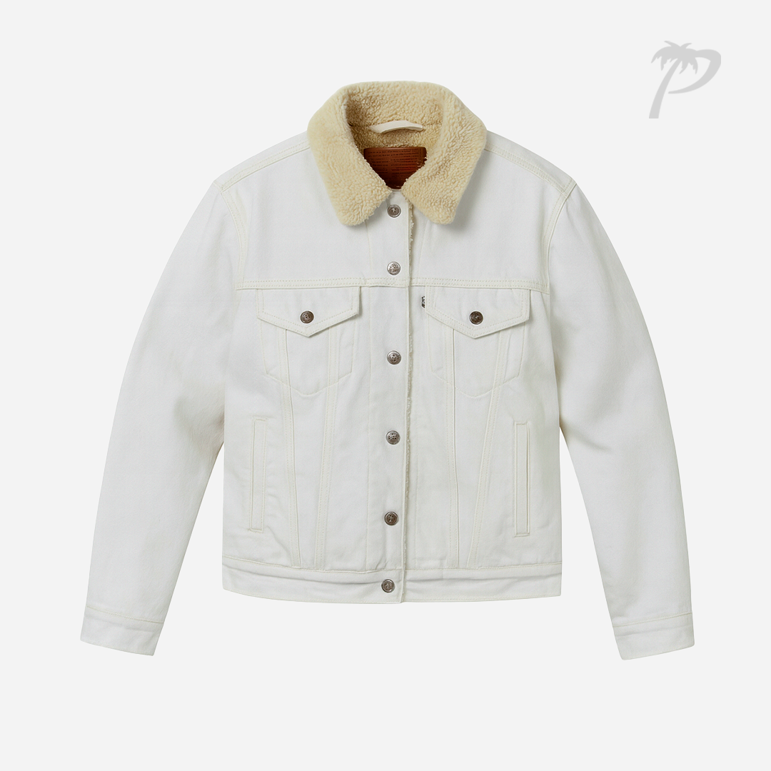 Chamarra de Dama Levi's Sherpa-Trucker Ecru