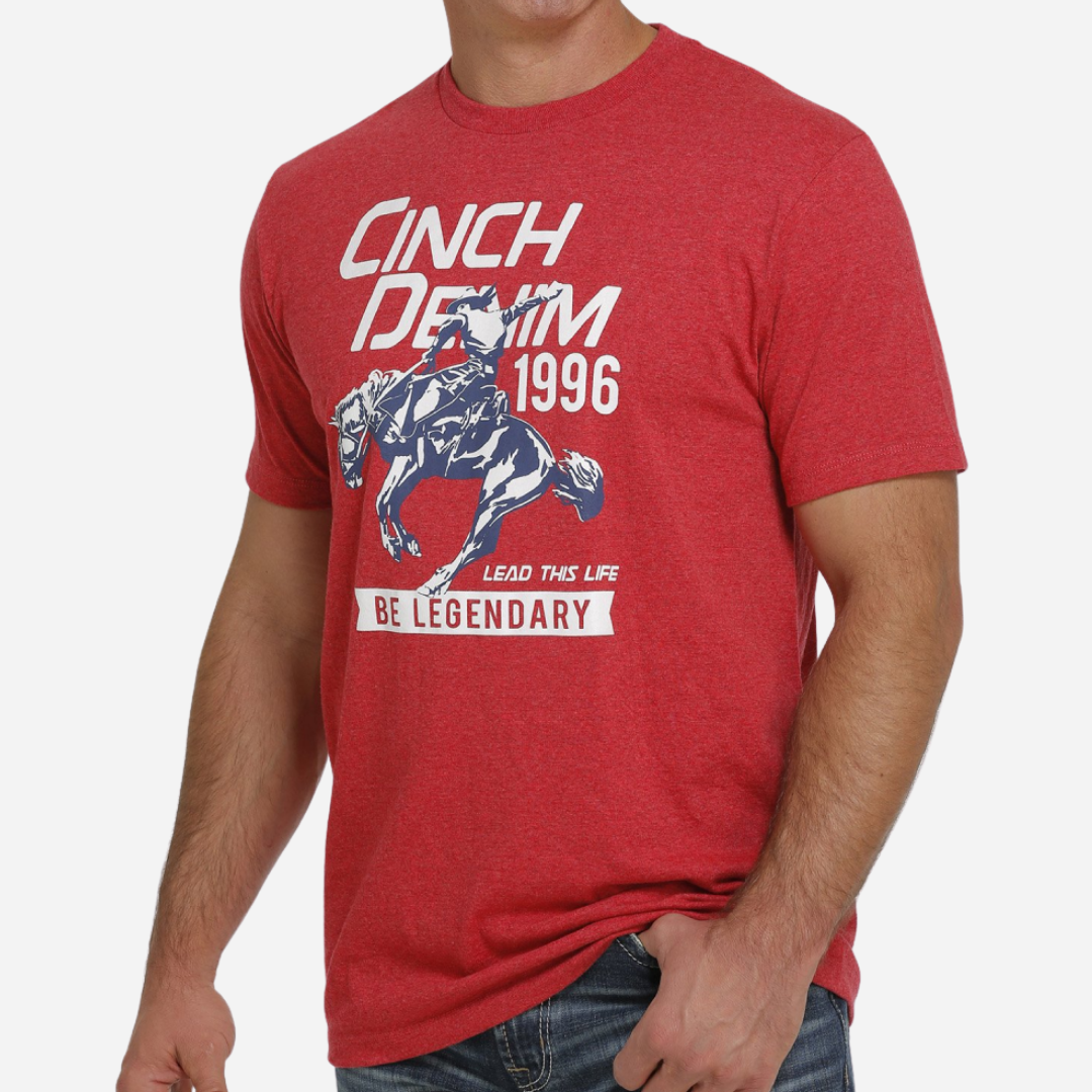 Playera Caballero Heather Red