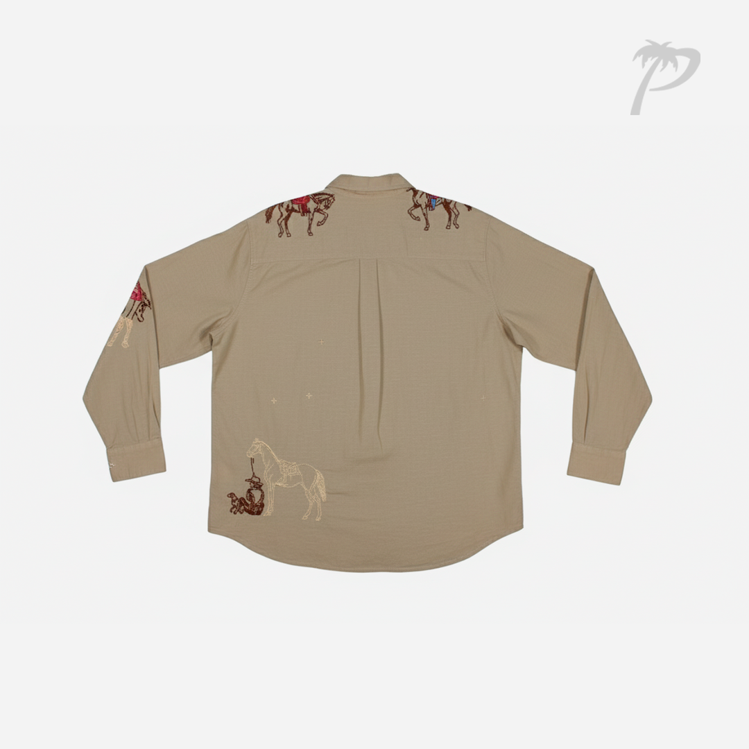 Camisa de Dama Blueb Camel