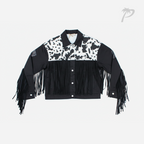 Chamarra de Dama Saints & Hearts Black