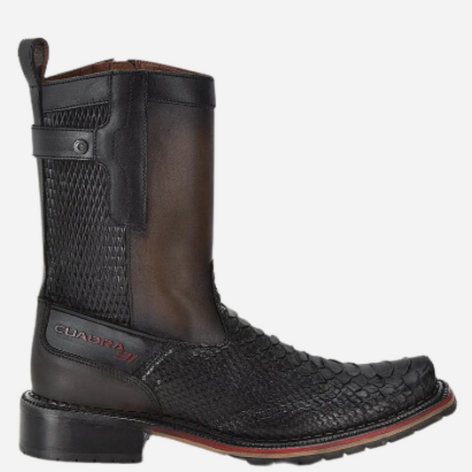 Bota Caballero Cuadra Piton Negro