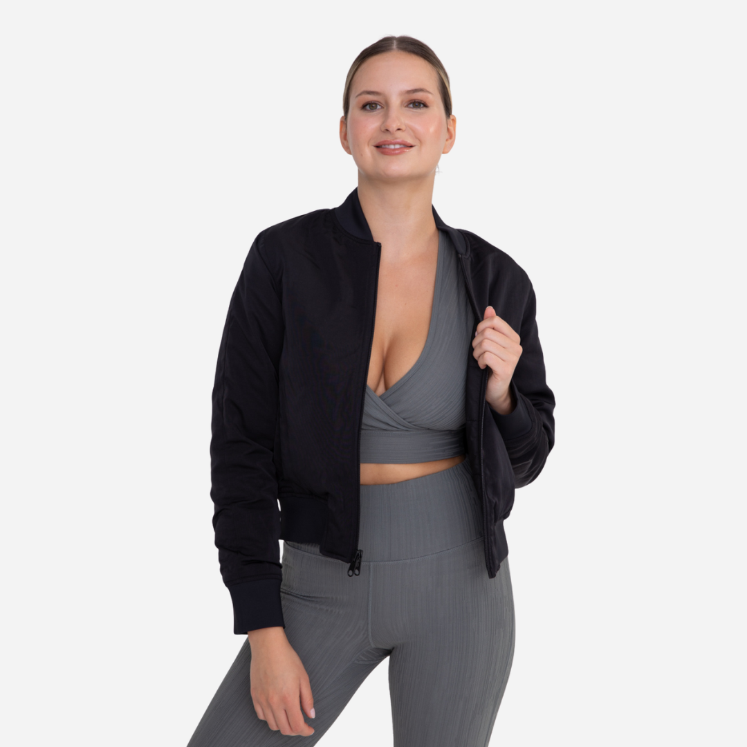 Chamarra Dama Mono B Black