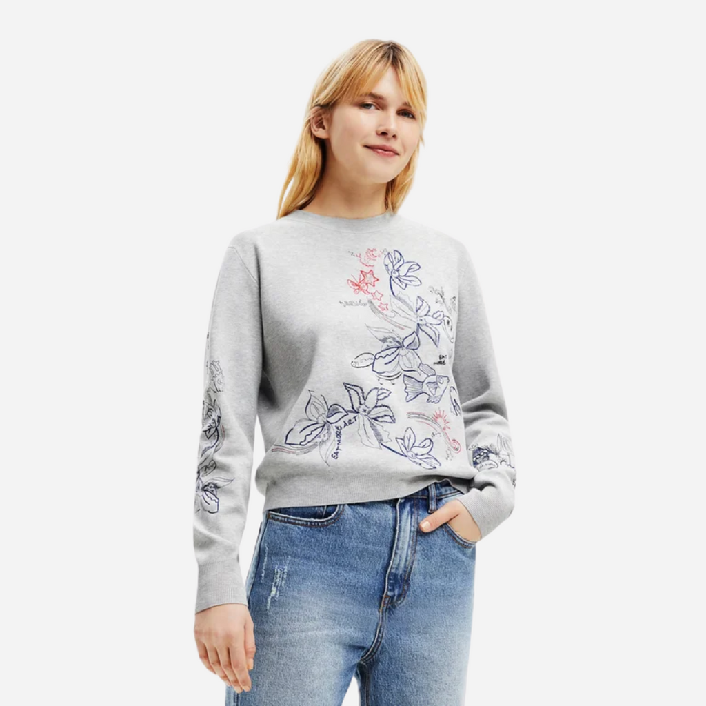 Sudadera Dama Desigual Gray