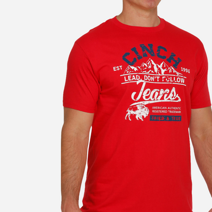 Playera Caballero Cinch Red