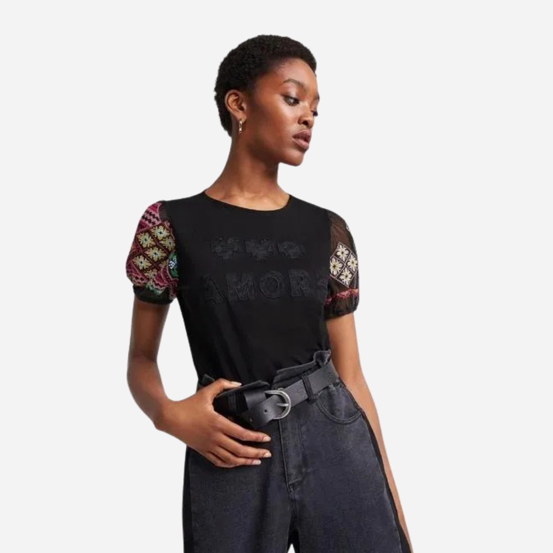 Blusa Dama Desigual Negro