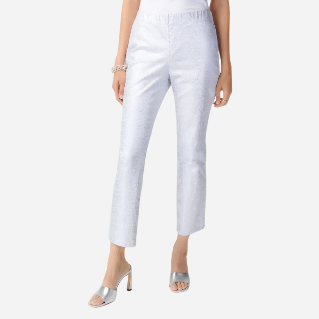 Pantalon Dama Joseph Ribkoff White Silver