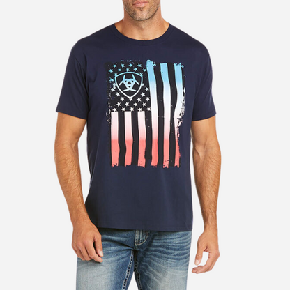 Playera Caballero Ariat Navy