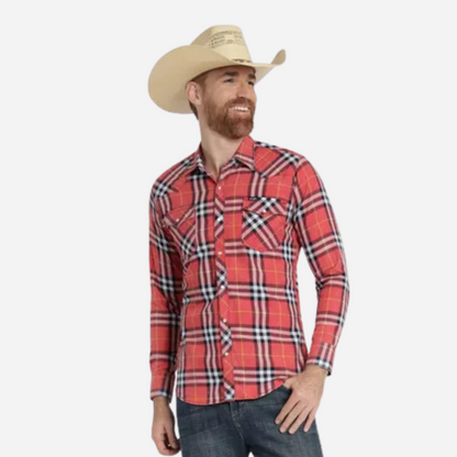 Camisa Caballero Wrangler Rojo