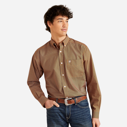 Camisa Caballero Ariat Rush-Blue