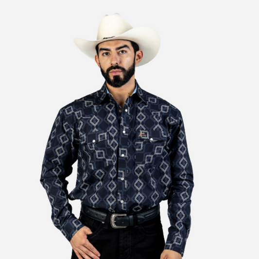 Camisa Caballero Denver Mosaico Rombos