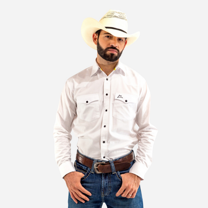 Camisa Caballero Denver Blanco Negro