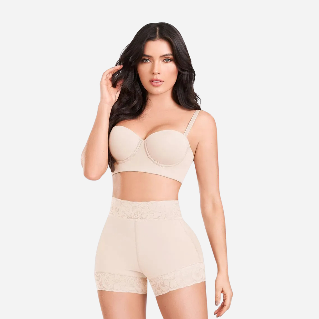 Faja Dama Ann Chery Short Beige