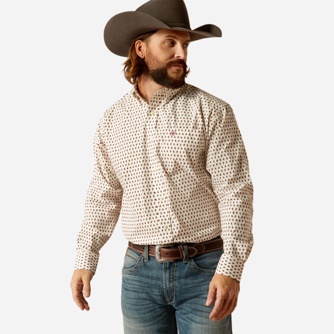 Camisa Caballero Ariat White