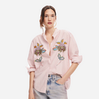 Camisa Dama Desigual Rosa Helado