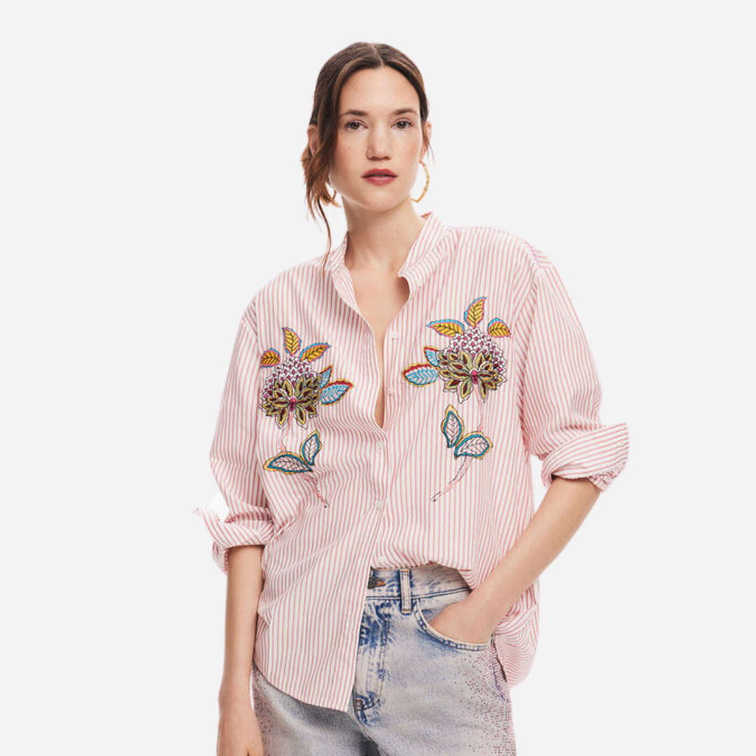 Camisa Dama Desigual Rosa Helado