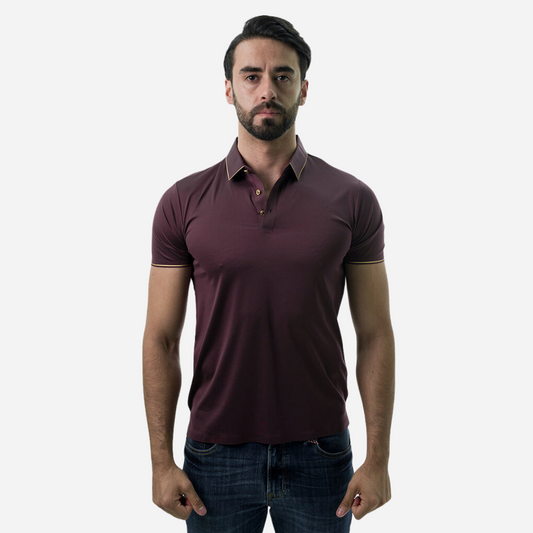 Playera Caballero Barocco Burgundy