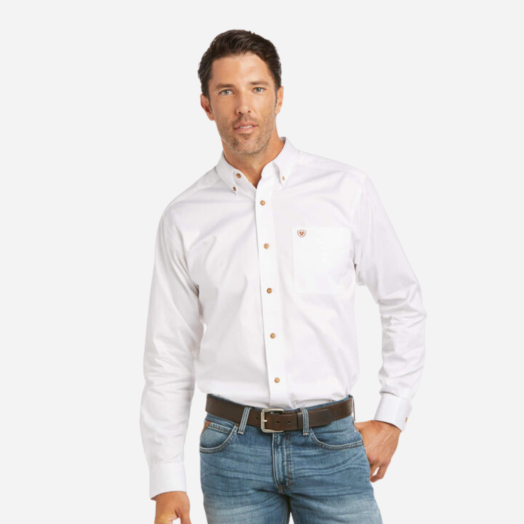 Camisa Caballero Ariat White