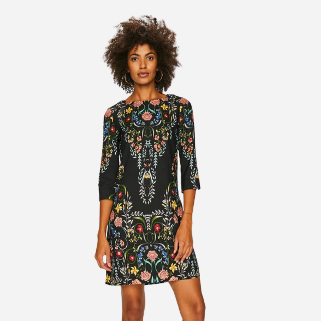 Vestido Dama Desigual Negro