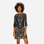 Vestido Dama Desigual Negro