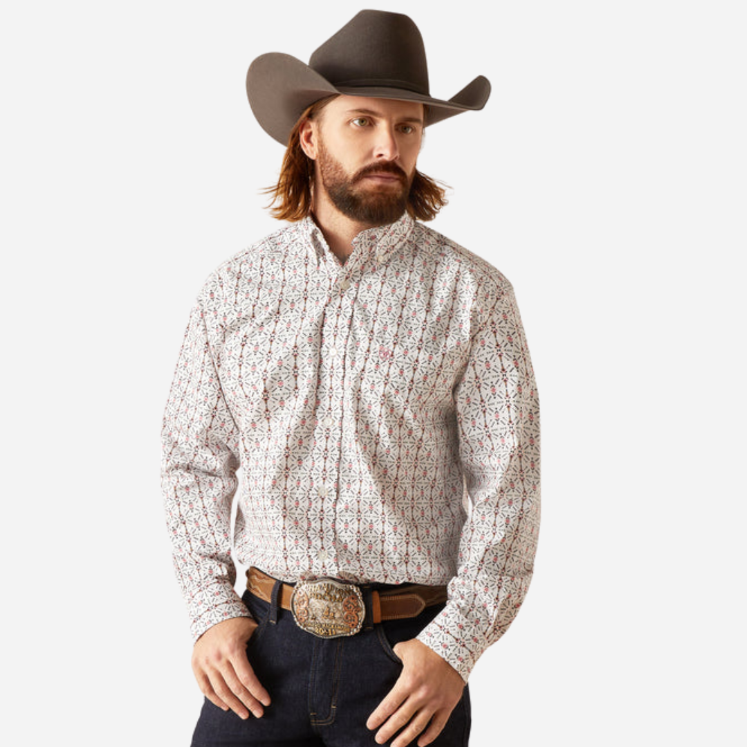 Camisa Caballero Ariat White