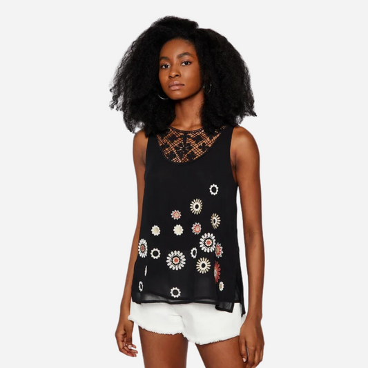 Blusa Dama Desigual Negro