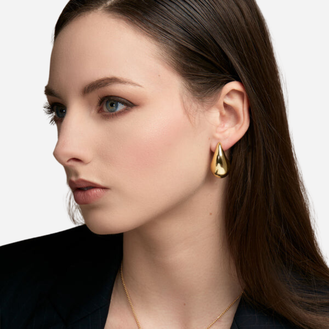 Aretes Dama RHO Gold