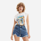 Blusa Dama Desigual Blanca