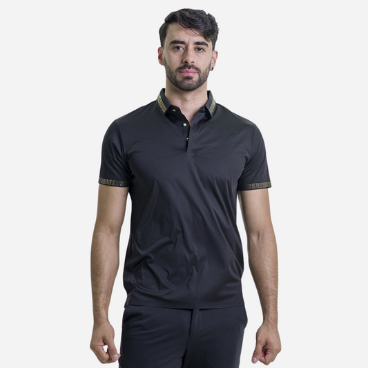 Playera Caballero Barocco Black-Gold