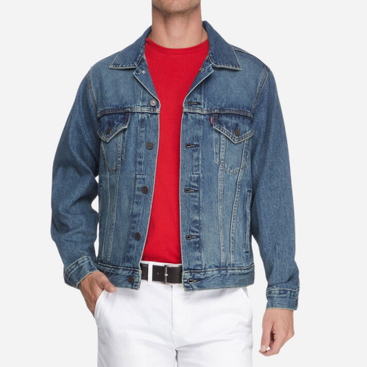 Chamarra Caballero Levis Medium Wash