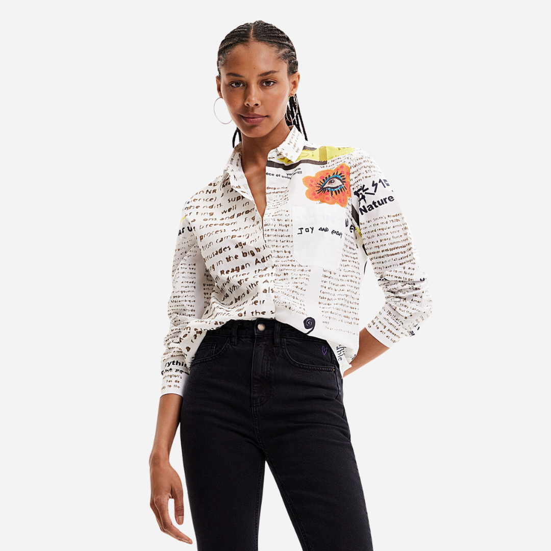 Camisa Dama Desigual Blanco