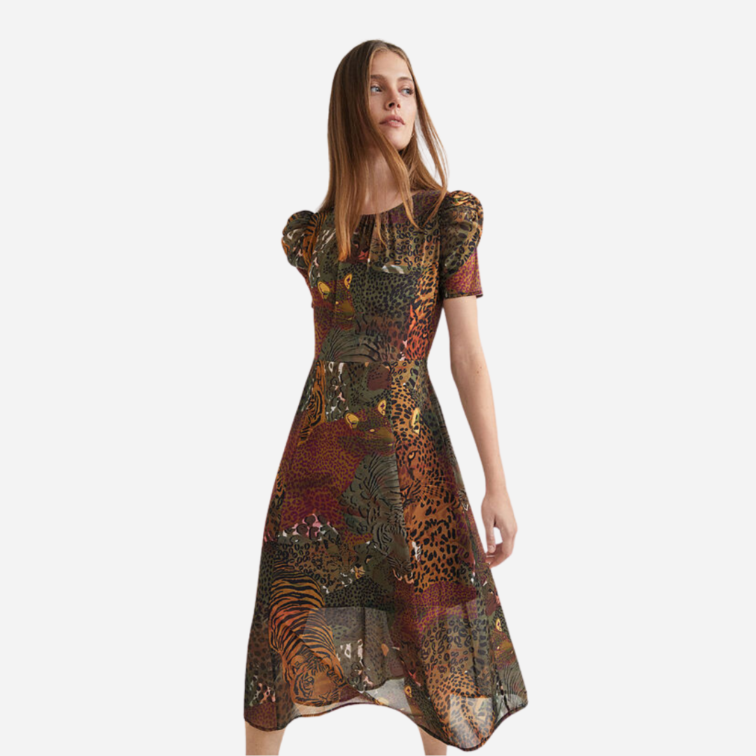 Vestido Dama Desigual Verde