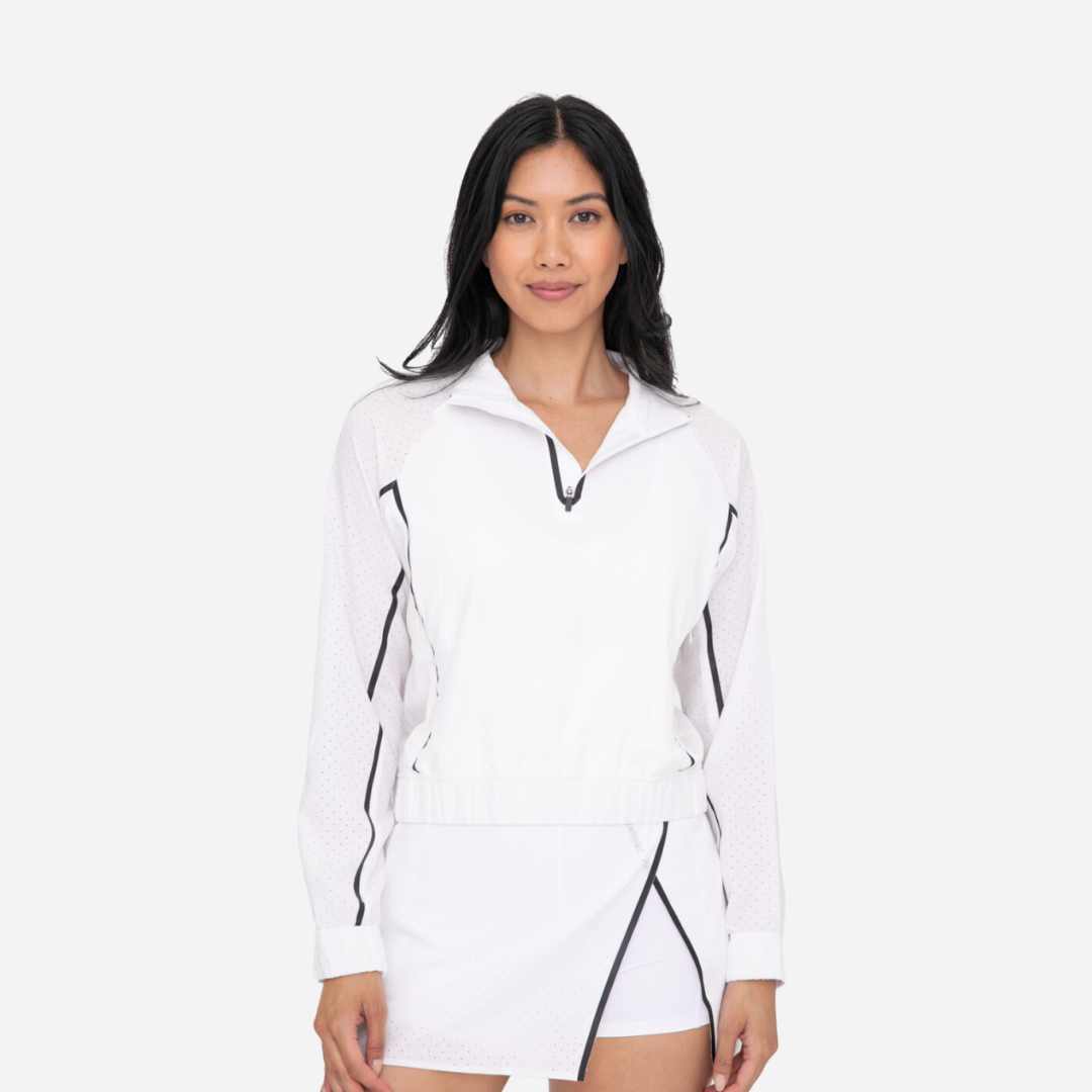 Sudadera Dama Mono-B White