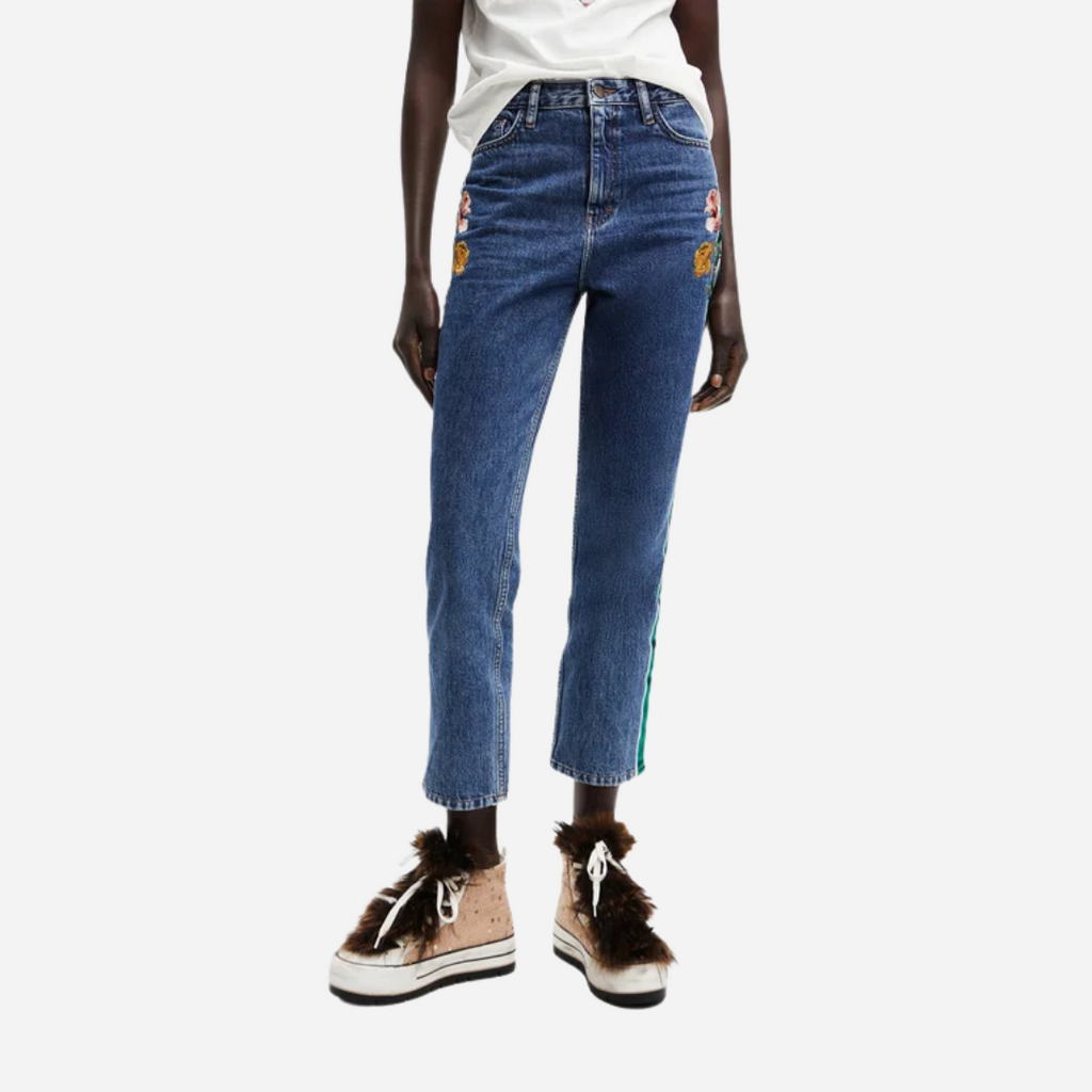 Pantalon Dama Desigual Azul