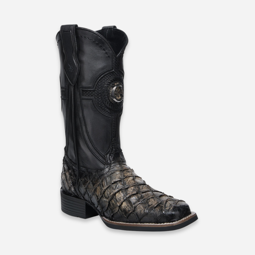 Bota Caballero Cuadra Negro