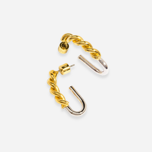 Aretes Dama RHO Gold-Rhodium