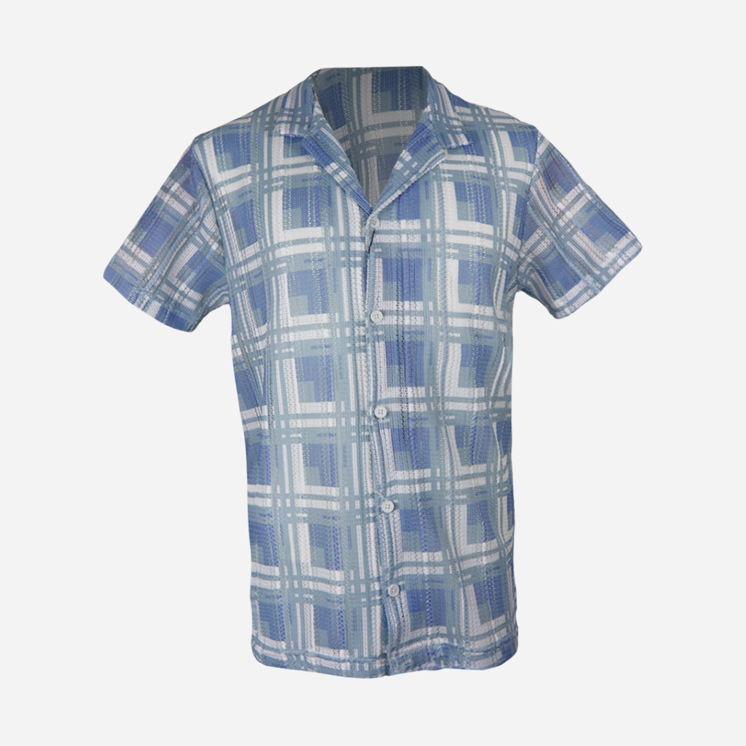 Camisa Caballero De-Niko Blue