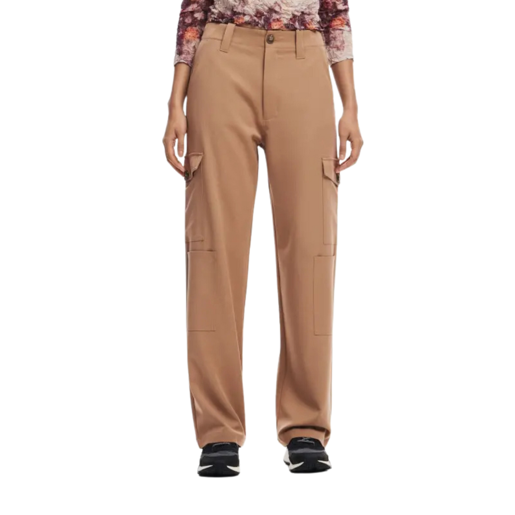 Pantalon Dama Desigual Tostado