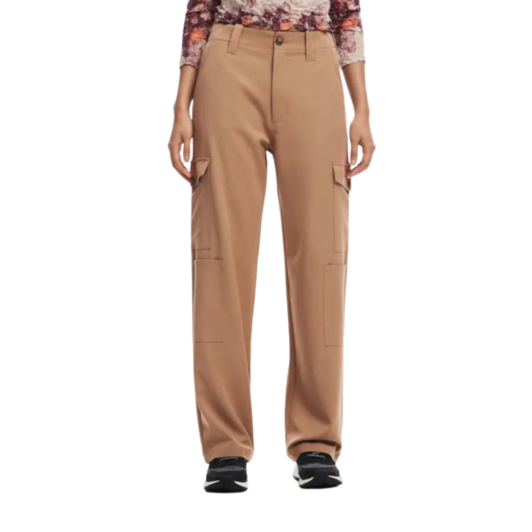 Pantalon Dama Desigual Tostado