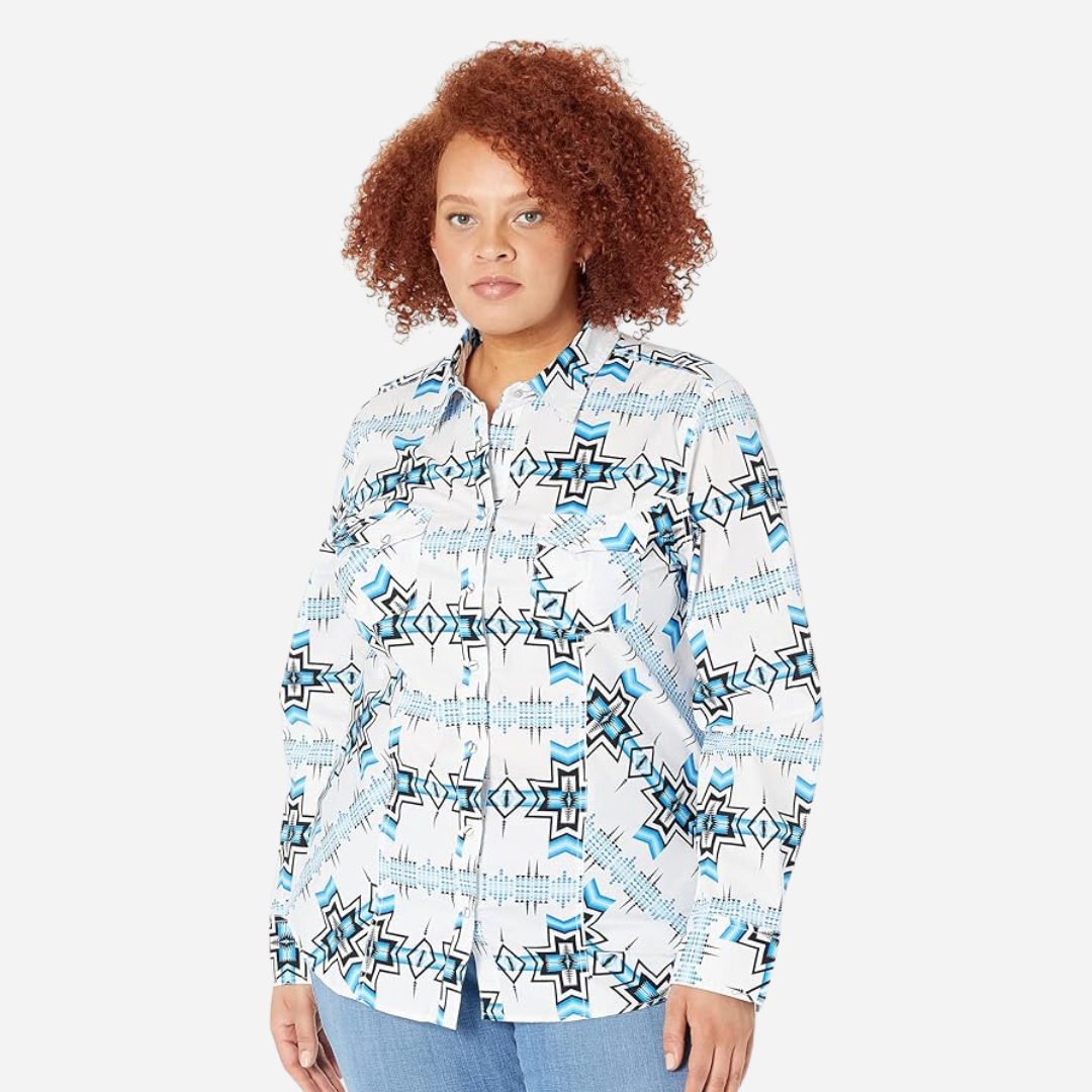 Camisa Dama Rock & Roll Blue