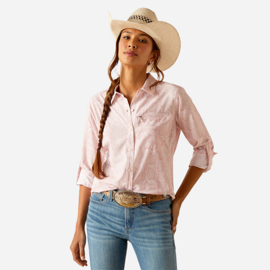 Camisa Dama Ariat Pink-Boa