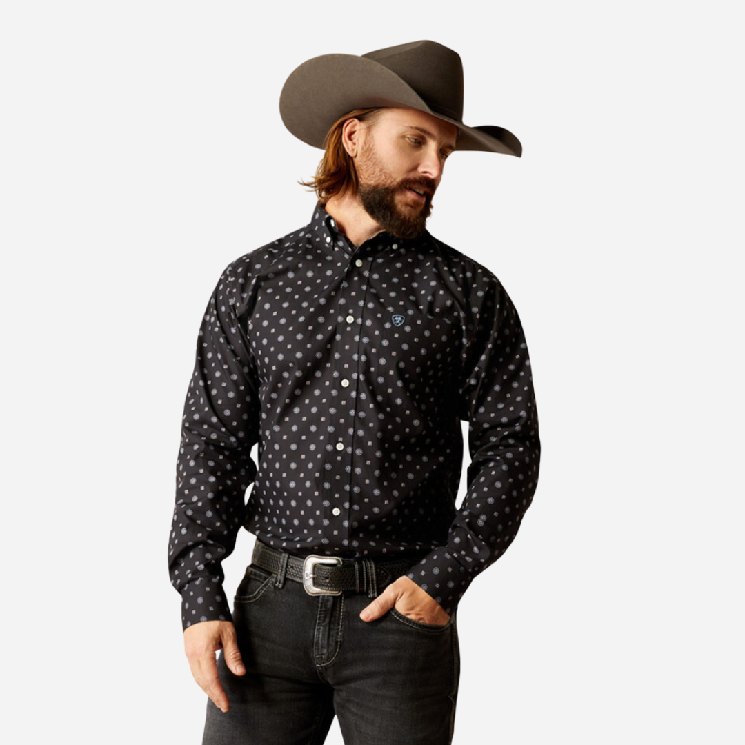 Camisa Caballero Ariat Black